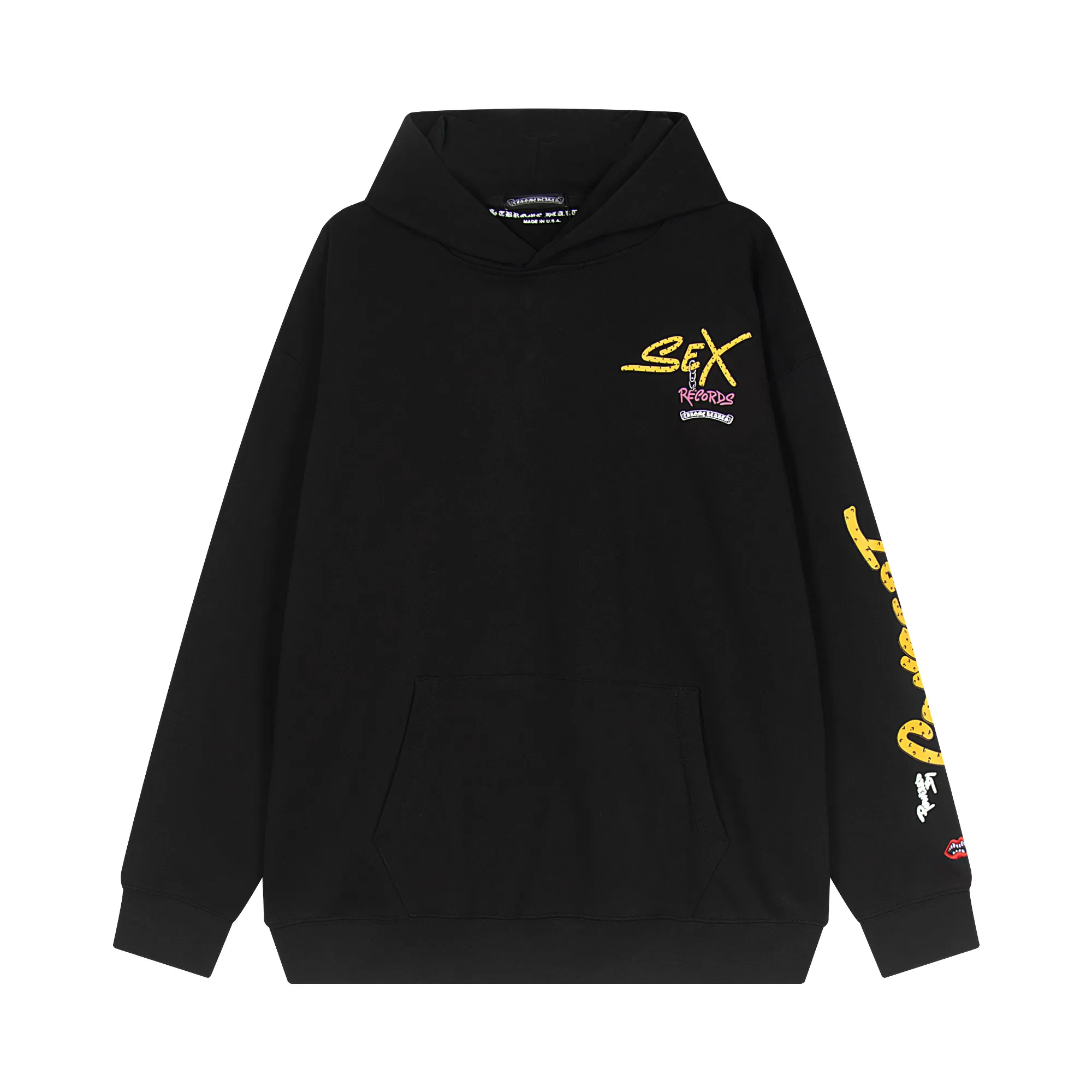 P270 Chrome Hearts Chrome Hearts Limited Graffiti Embroidery Hooded Sweatshirt Size: SMLXL Color: Black